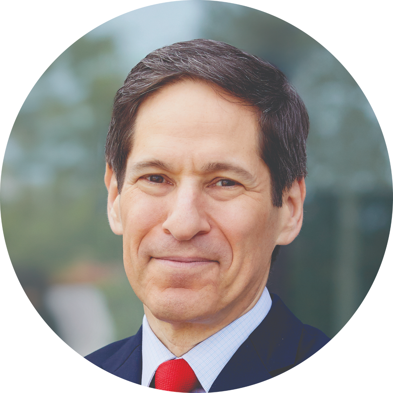 Tom Frieden, former CDC director, a white man with red tie
