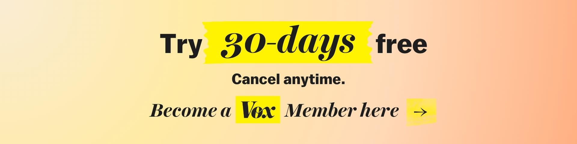Try 30-days free. Cancel anytime.