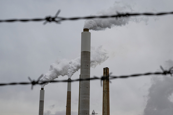 Smokestacks of energy plants.