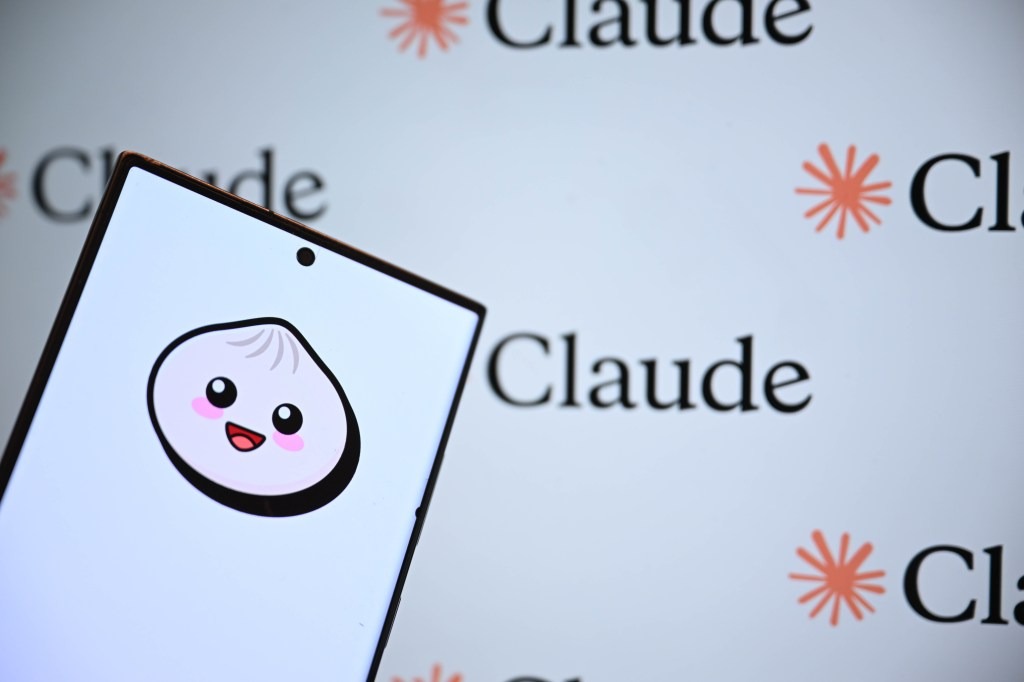 A screen and background showing Claude.