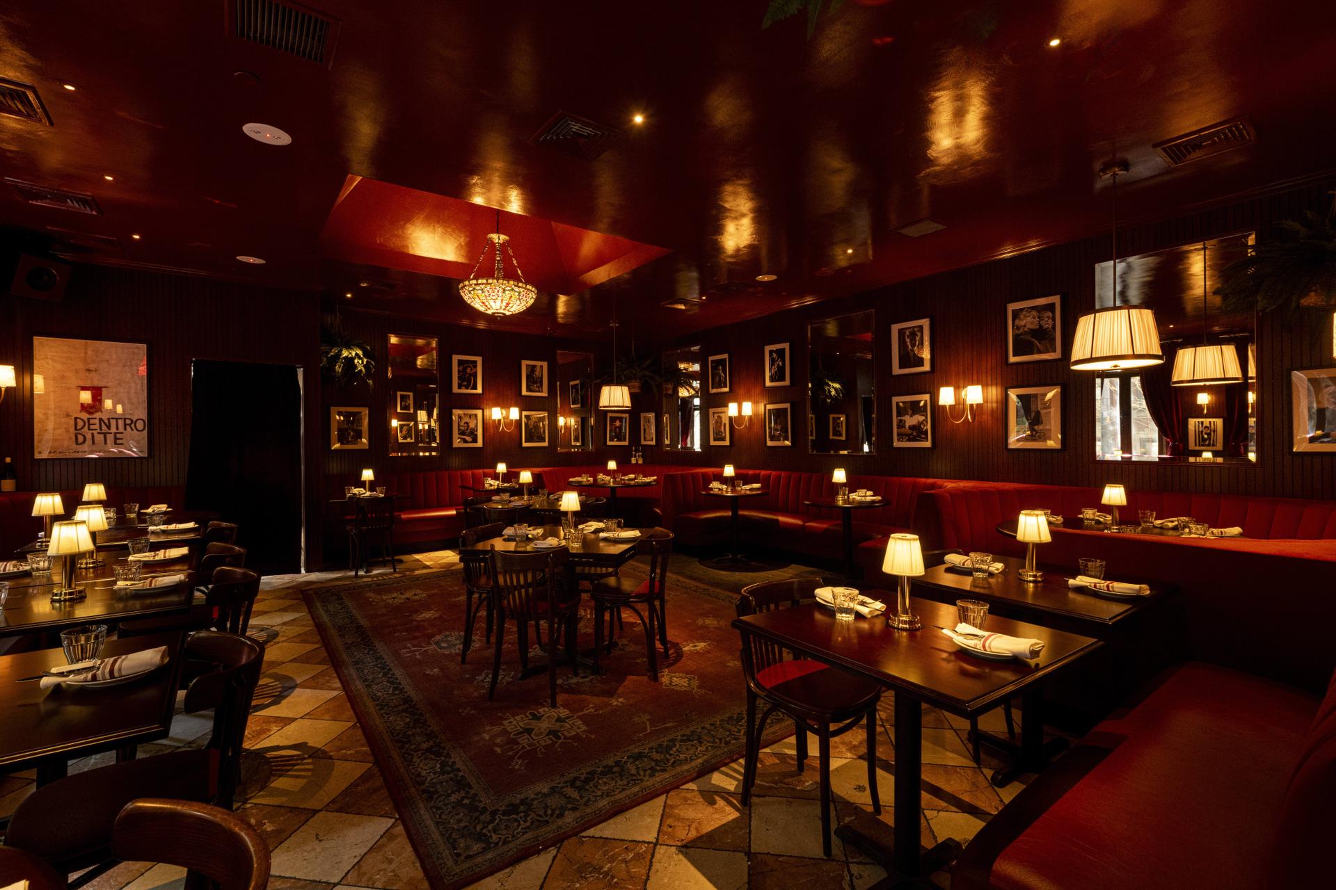 Upstairs at Floradora in what had been Chateau Royale. 