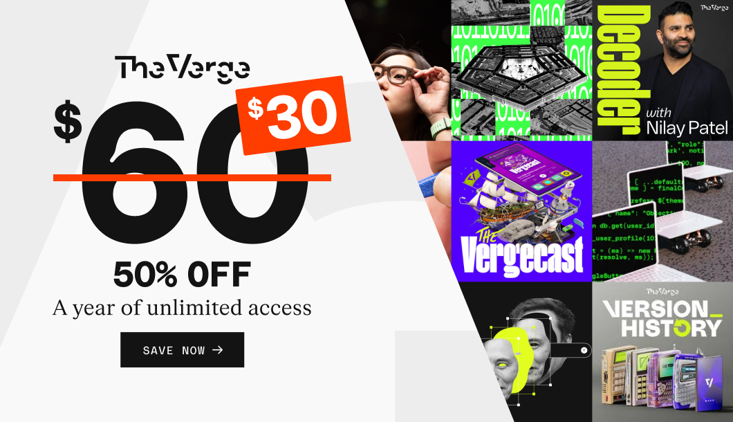 Subscribe now to The Verge for just $30 for the year