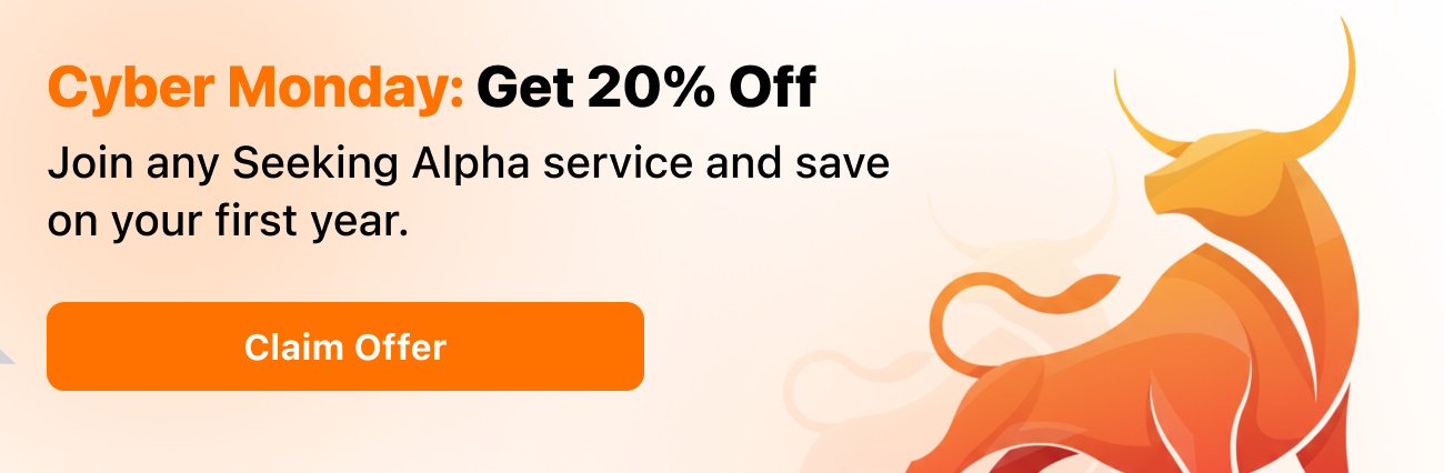 Black Friday Sale: 20% off any Seeking Alpha service