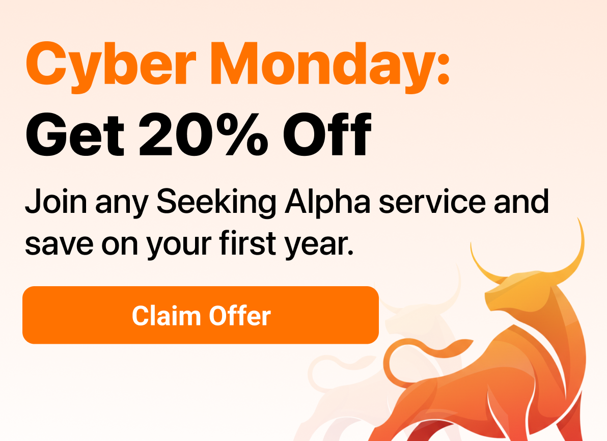 Seeking Alpha's Cyber Monday sale!