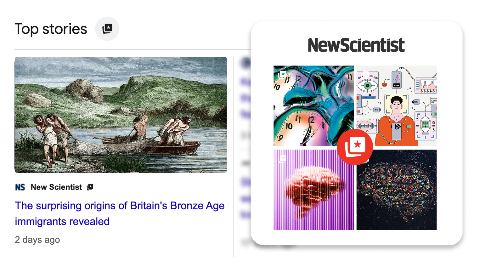 Top Stories. Make New Scientist your preferred source on Google. Links to Google