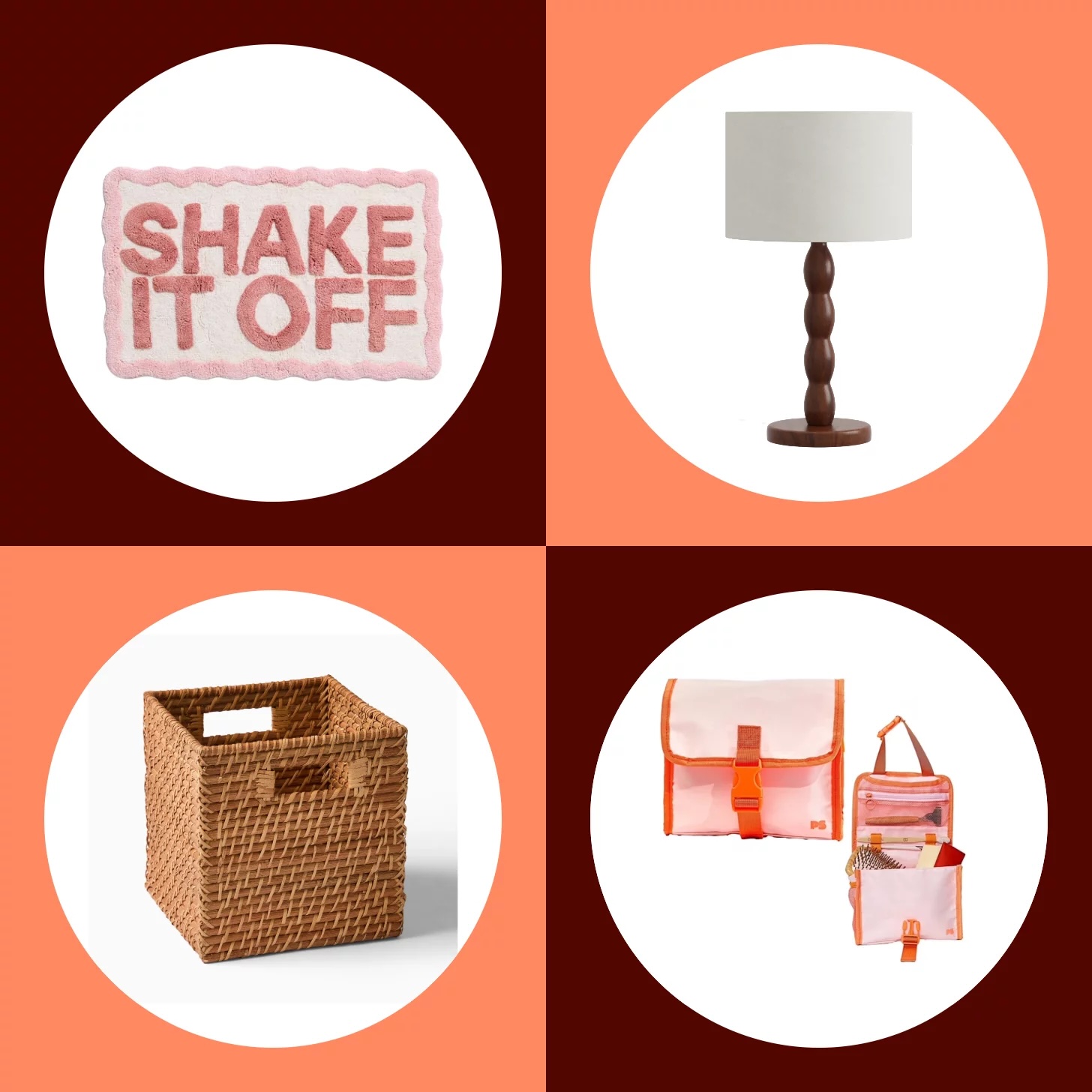 collage of home decor items
