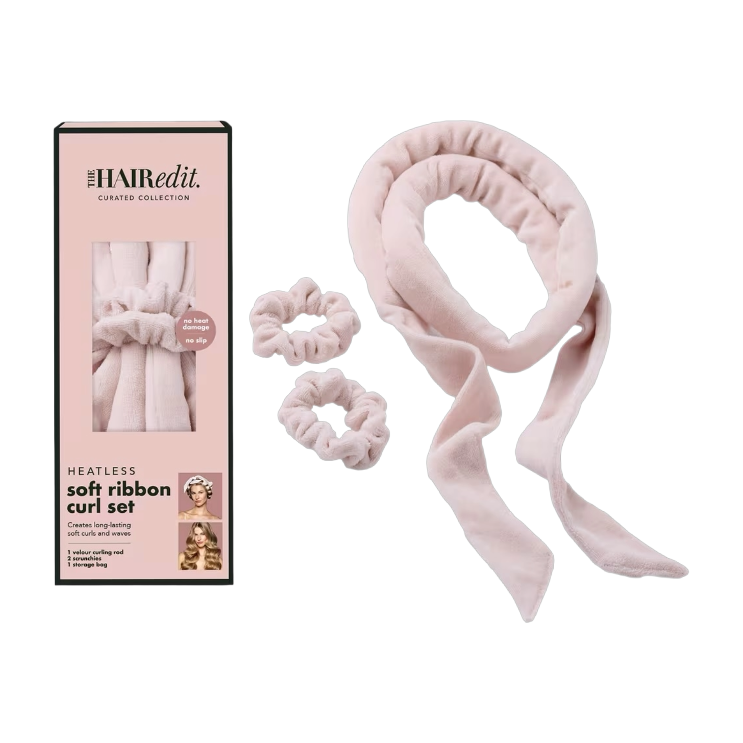 The Hair Edit Heatless Soft Ribbon Curl Set