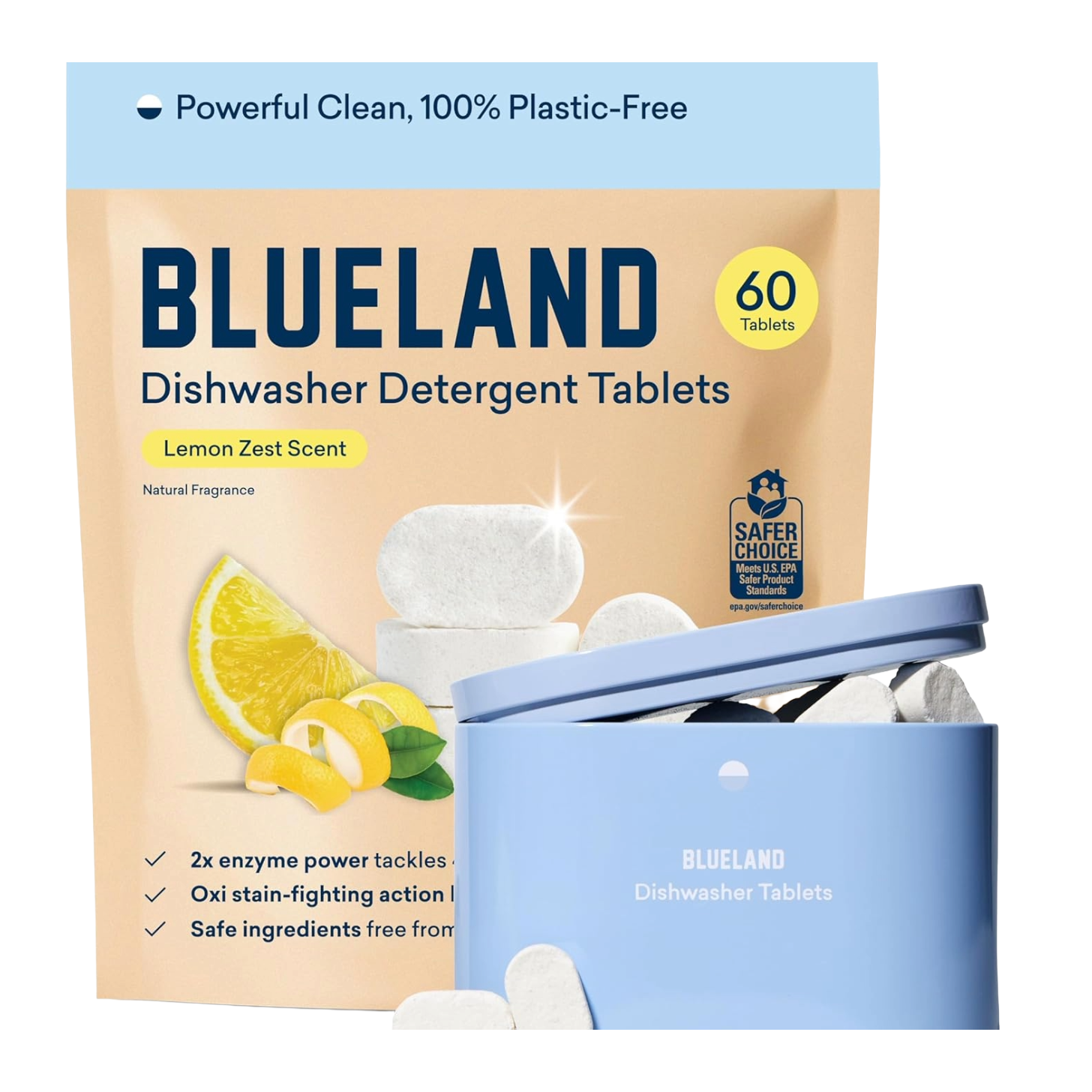 Blueland Plastic-Free Dishwasher Detergent Tablets