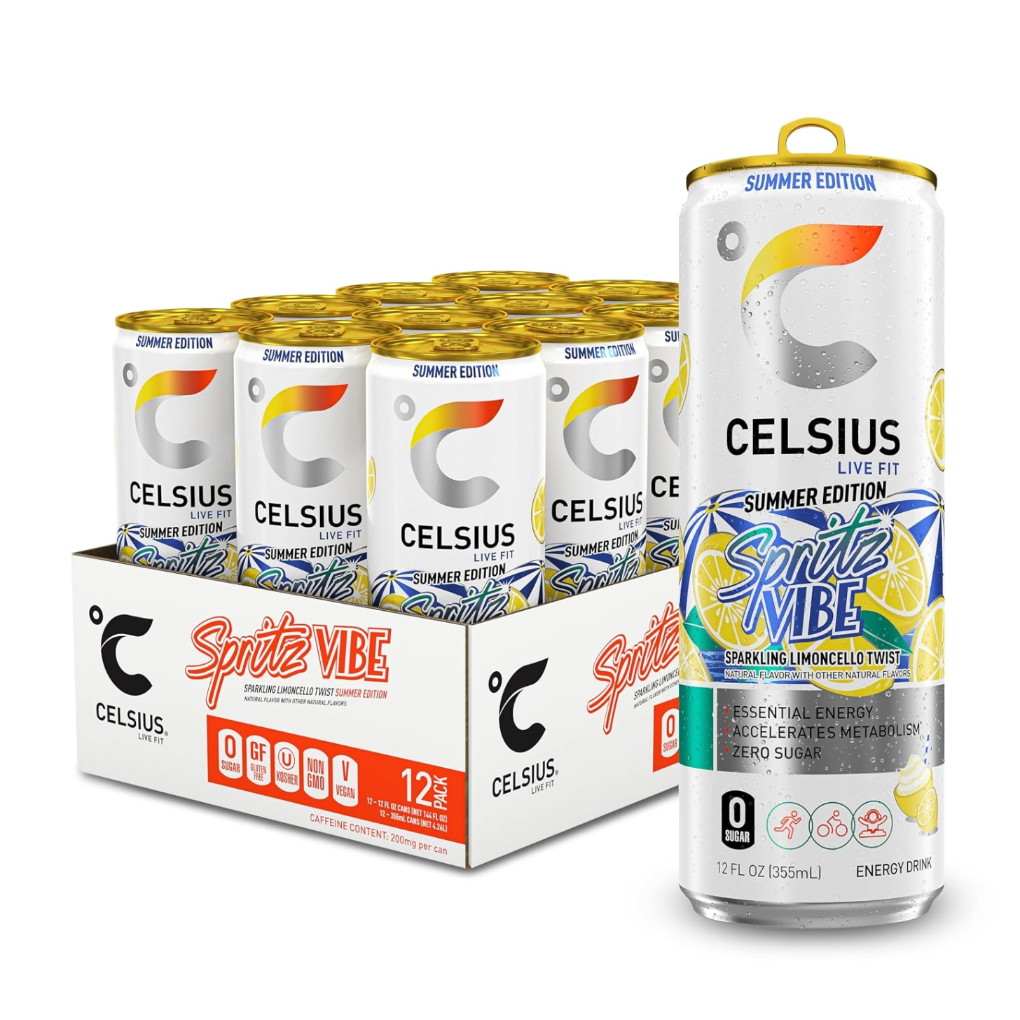 Celsius Sparkling Spritz Vibe 12-Pack