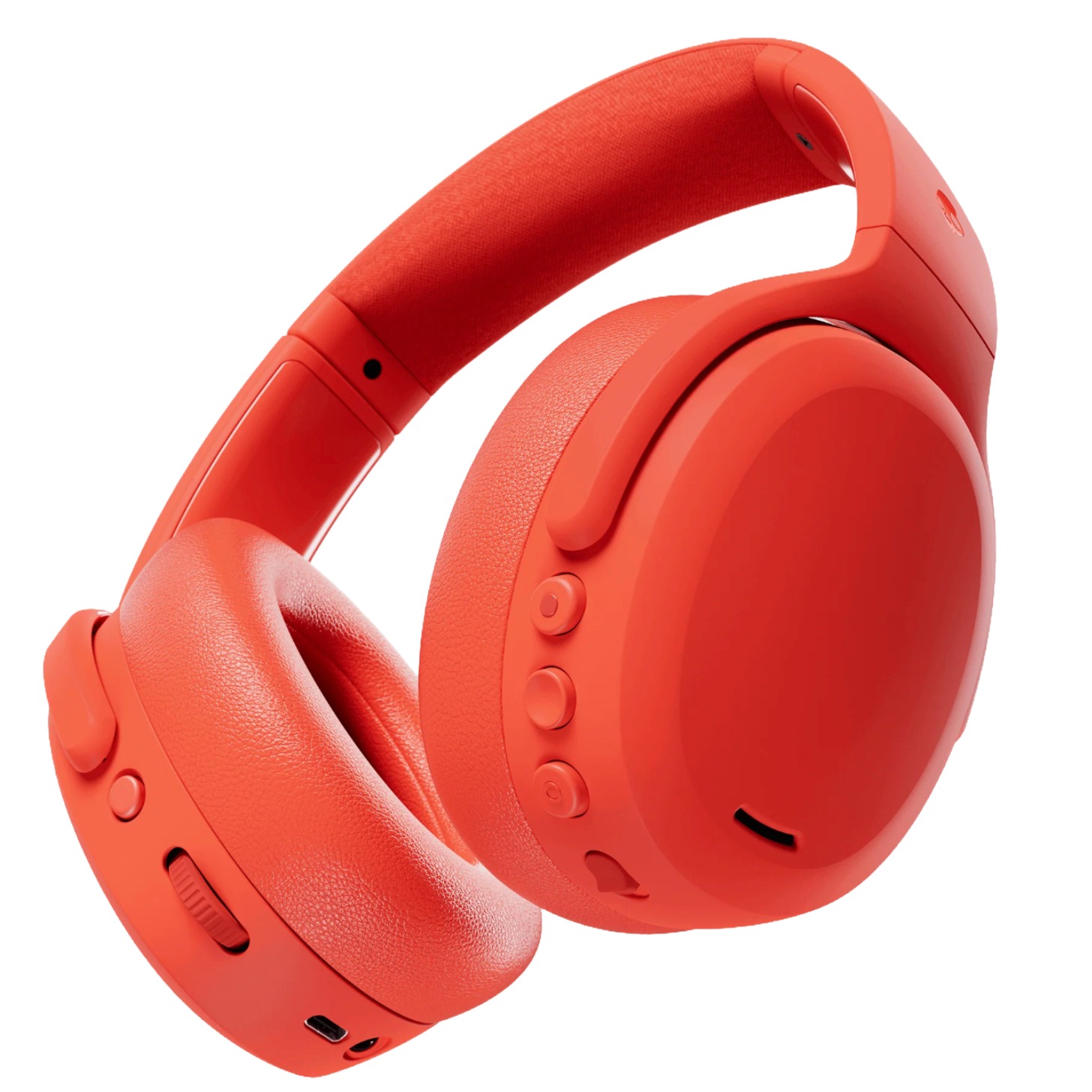 Coral over-ear headphones.