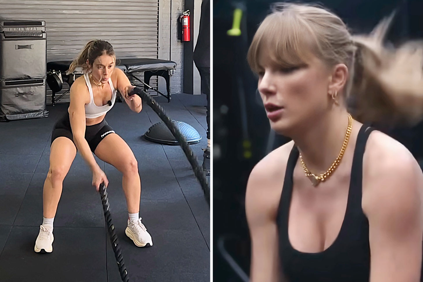 PS Shopping Director Sarah Wasilak and Taylor Swift Work Out at Dogpound Gym