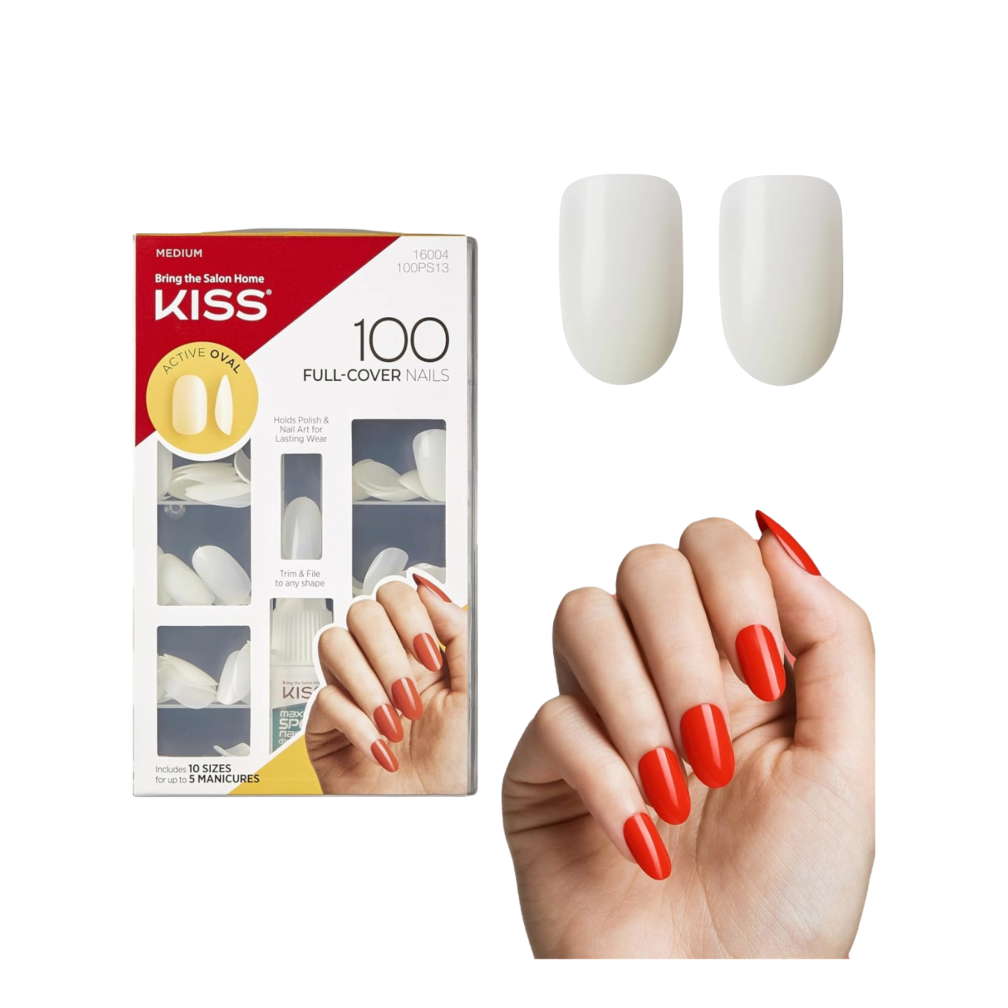 KISS 100 Full-Cover Press-On Nails