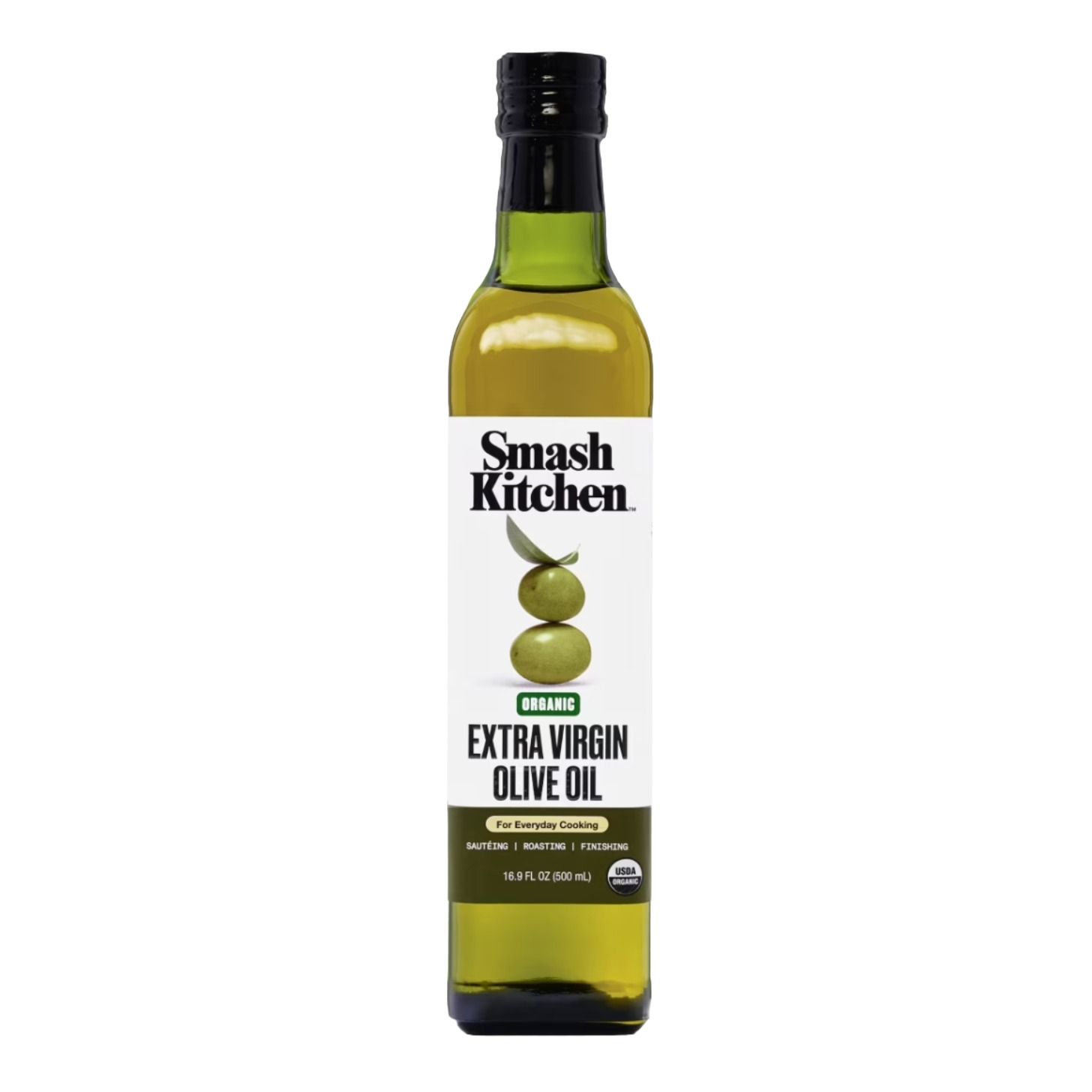 A bottle of olive oil.