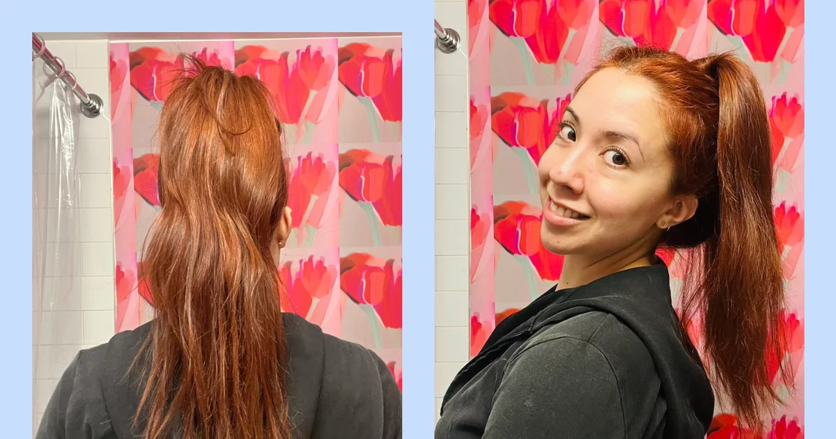 viral double-ponytail hack for volume