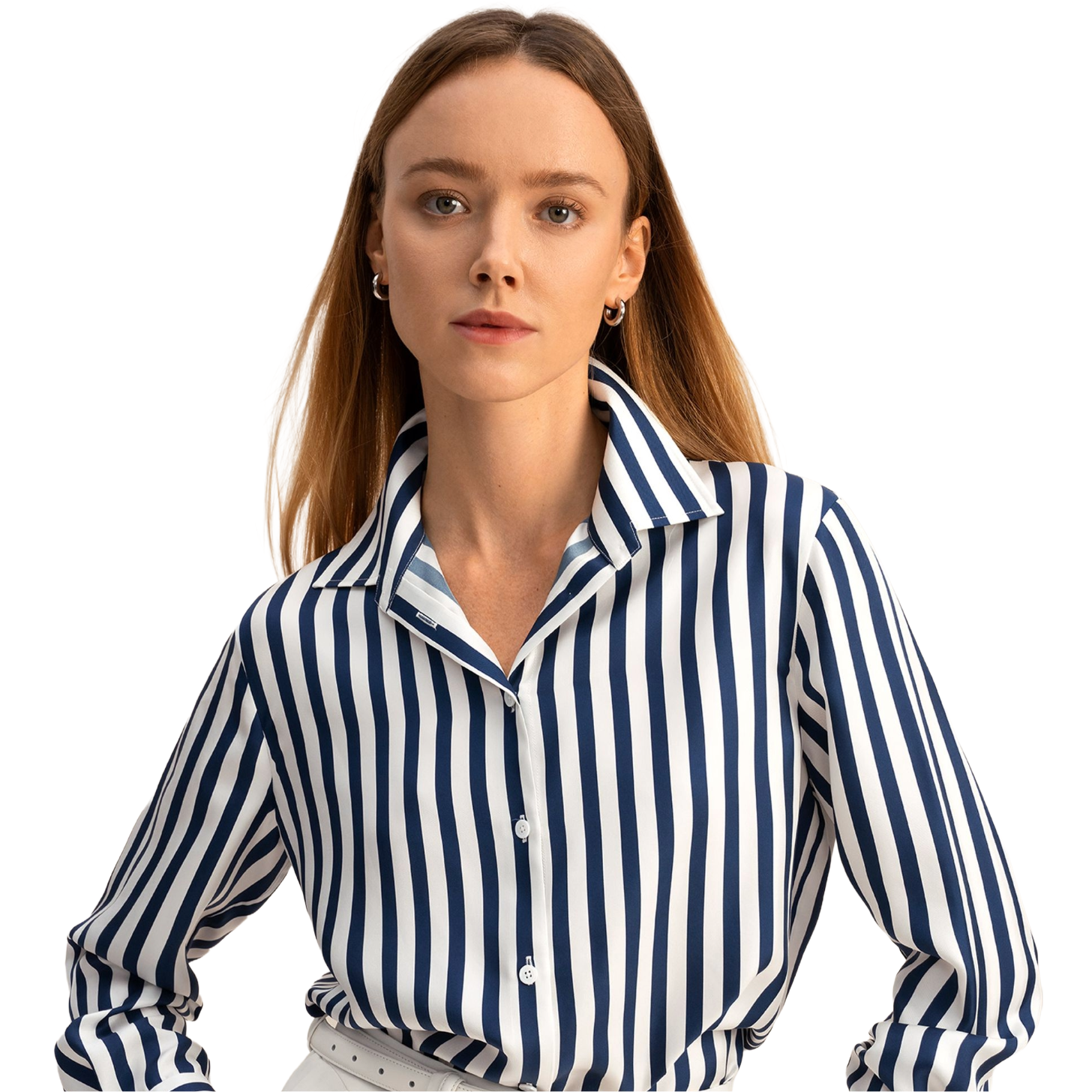 Lilysilk Amalfi Stripe Silk Shirt
