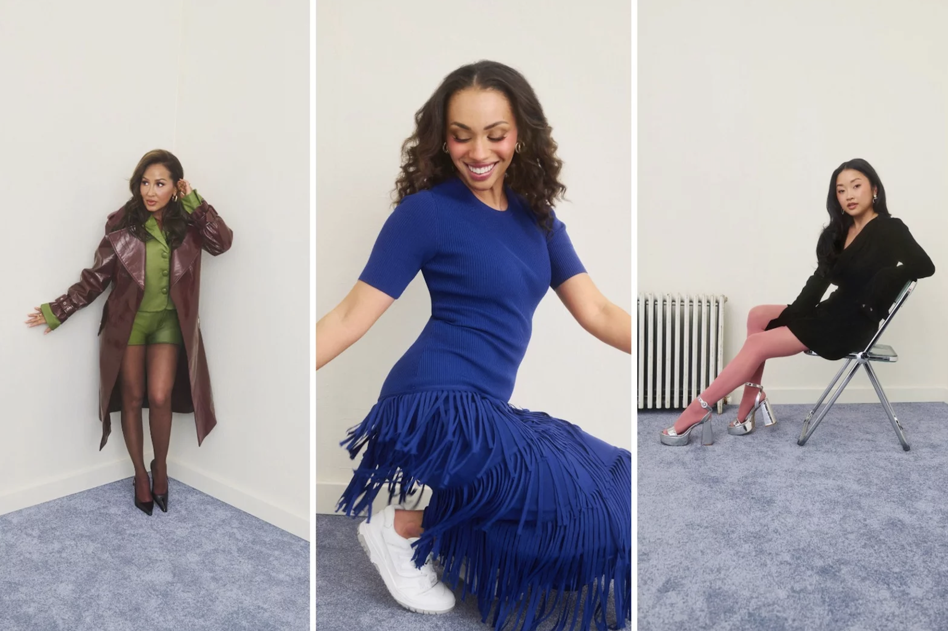 Photos of Adrienne Bailon, Taryn Delanie Smith, and Lana Condor