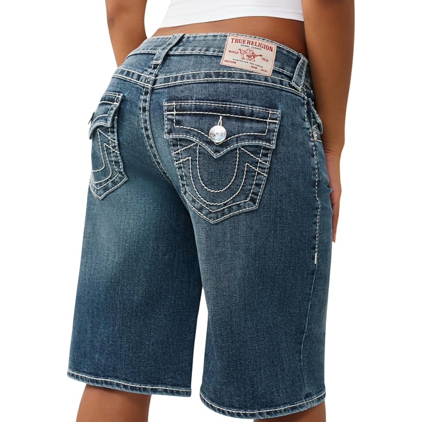 True Religion Baggy Denim Jort