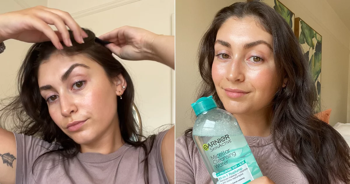 Micellar water dry shampoo hack