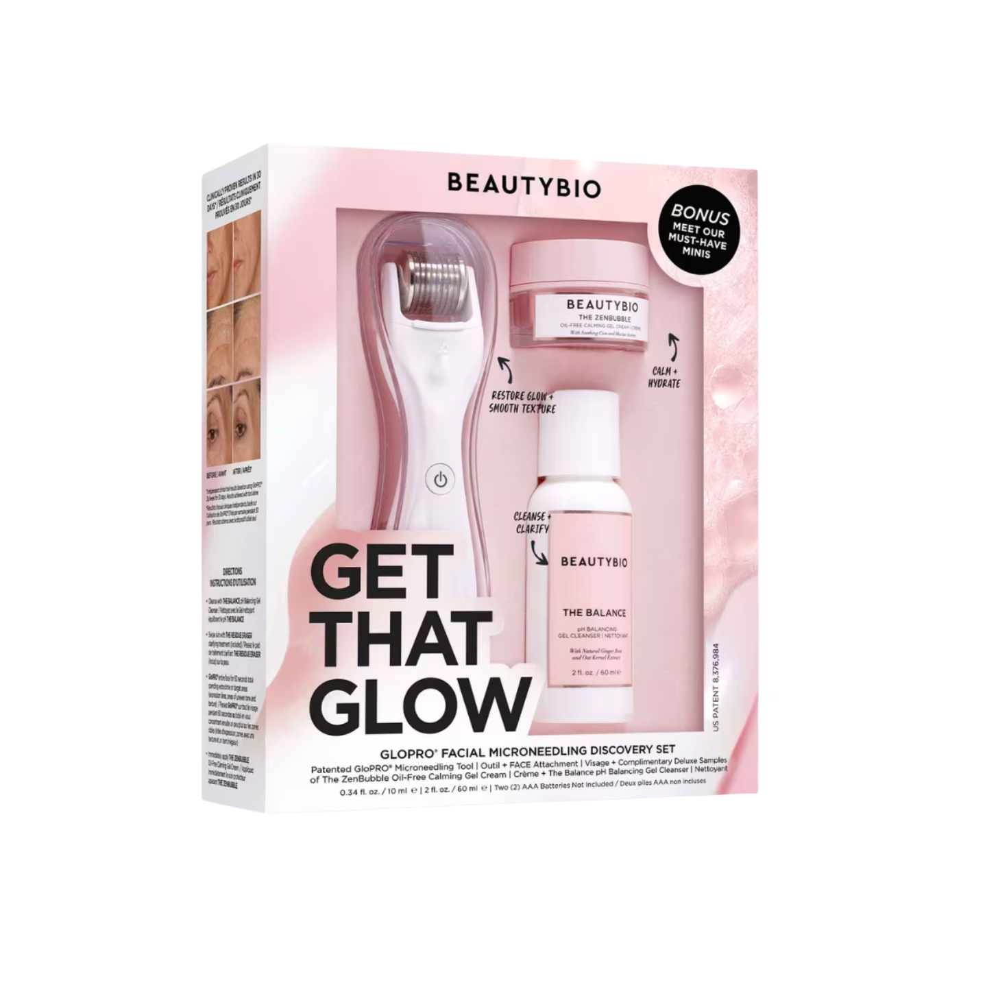 BeautyBio Get That Glow GloPRO Facial Microneedling Discovery Set
