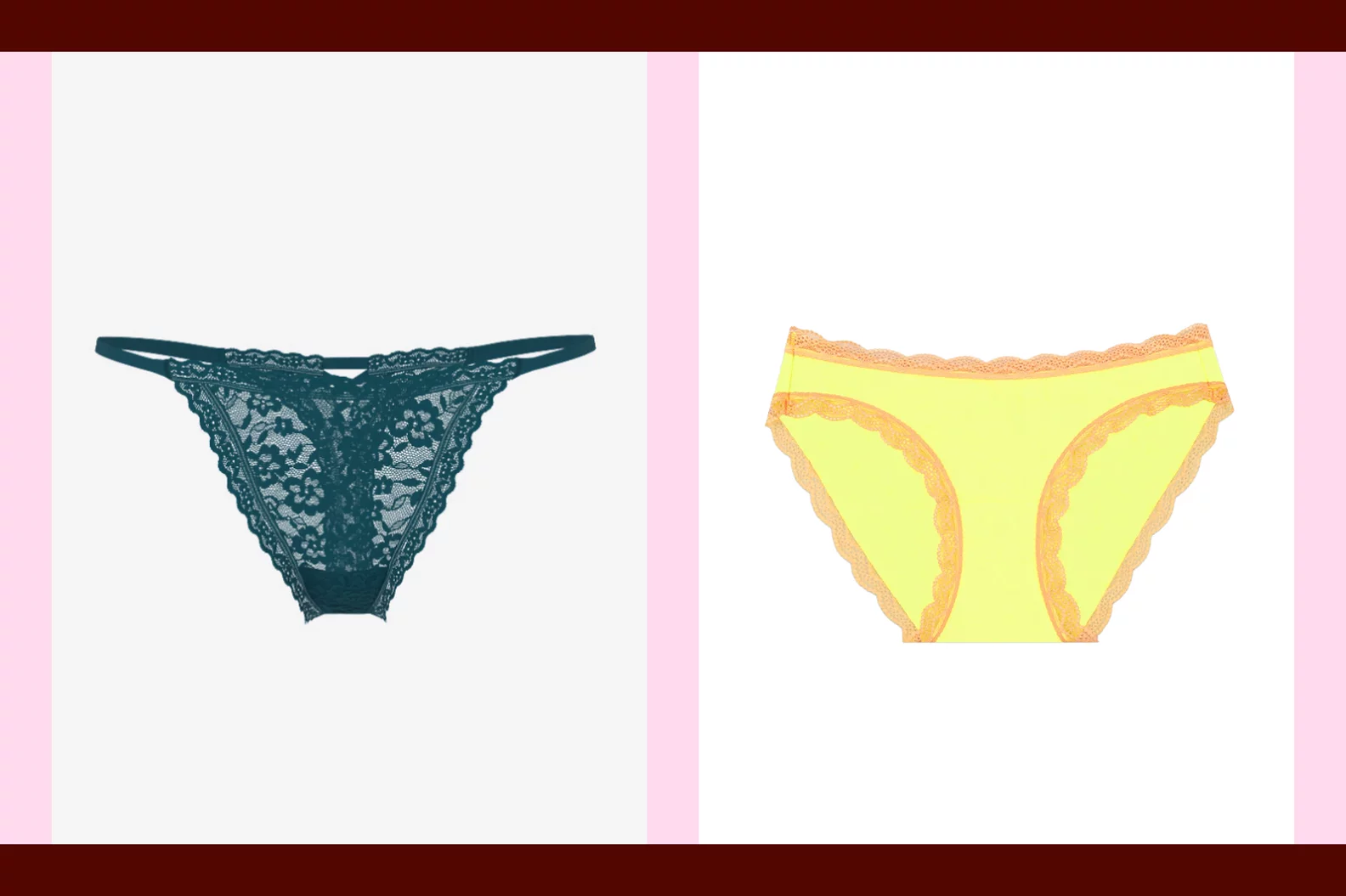 Product Images of Green and Yellow Underwear