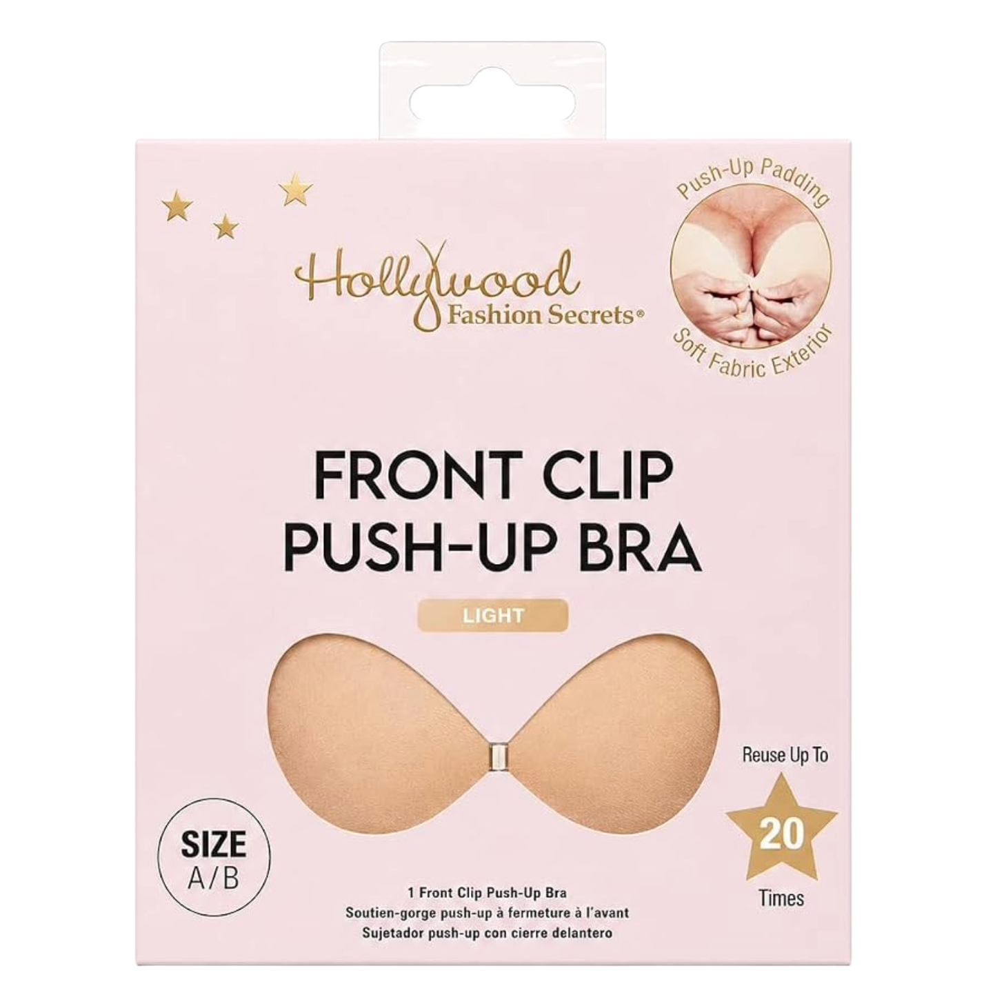 Hollywood Fashion Secrets Front Clip Push Up Sticky Bra