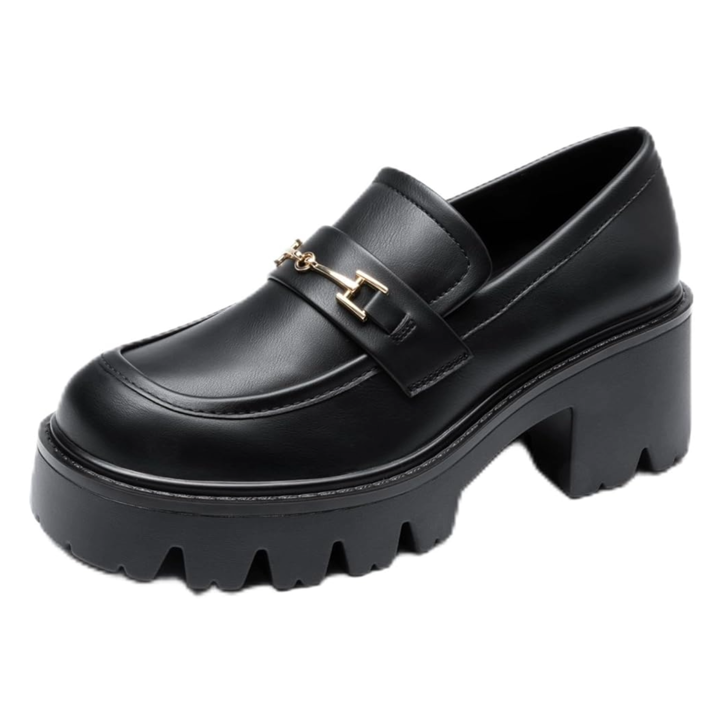 Dream Pairs Black Platform Loafers