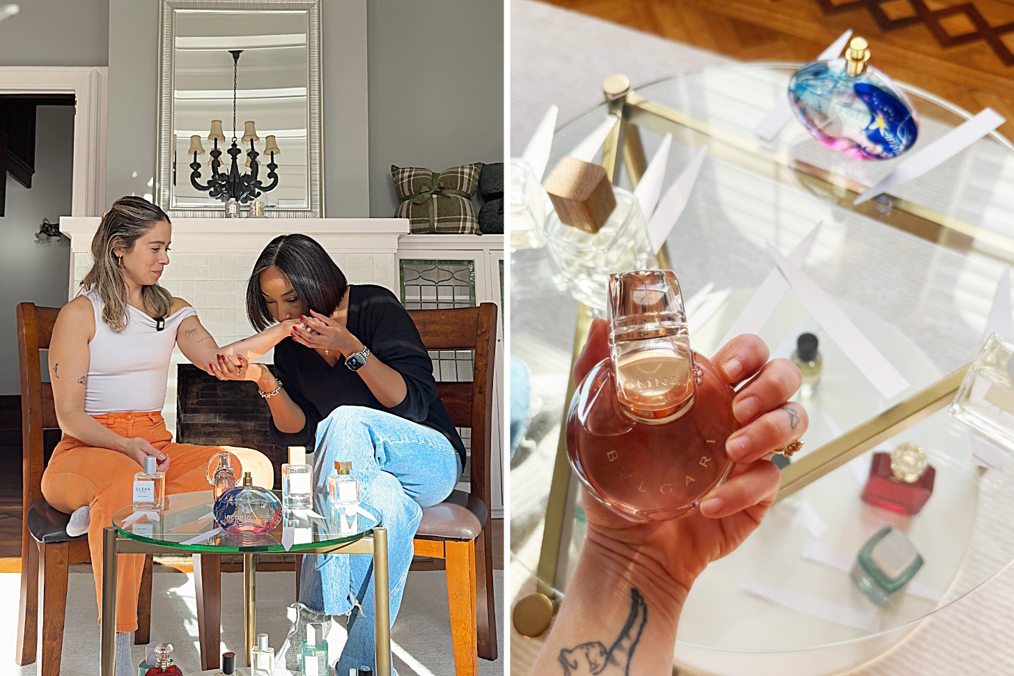 PS Shopping Director Sarah Wasilak and Fragrance Expert Tiff Benson Sniff Perfumes