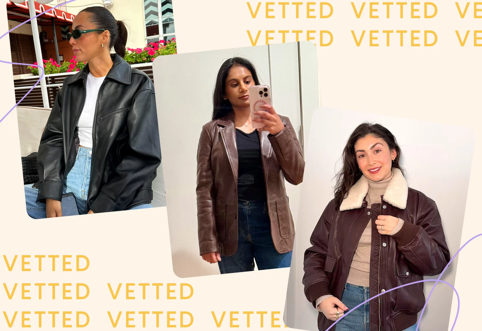 Popsugar Editors Wearing Quince Leather Jackets