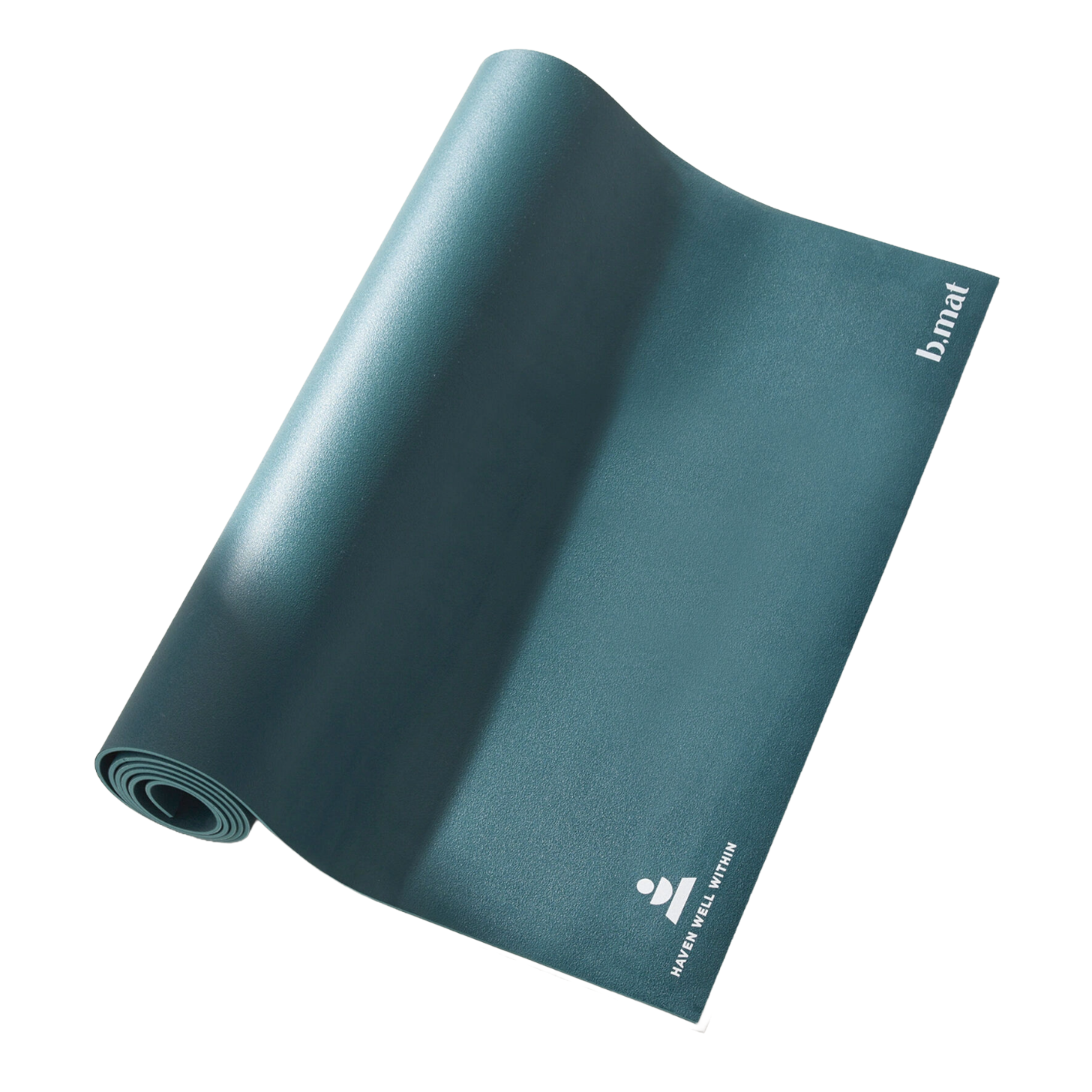 B, Halfmoon Teal Yoga Mat