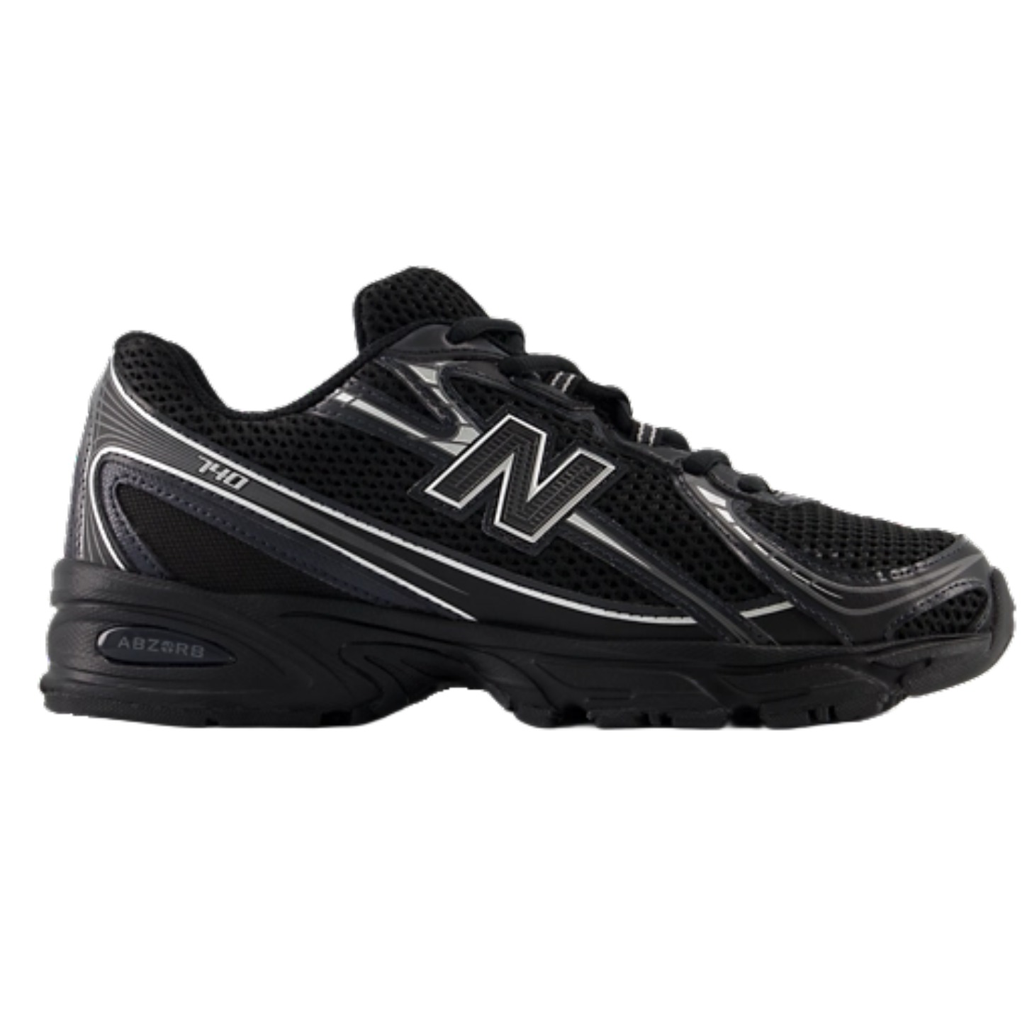 Black New Balance sneaker.
