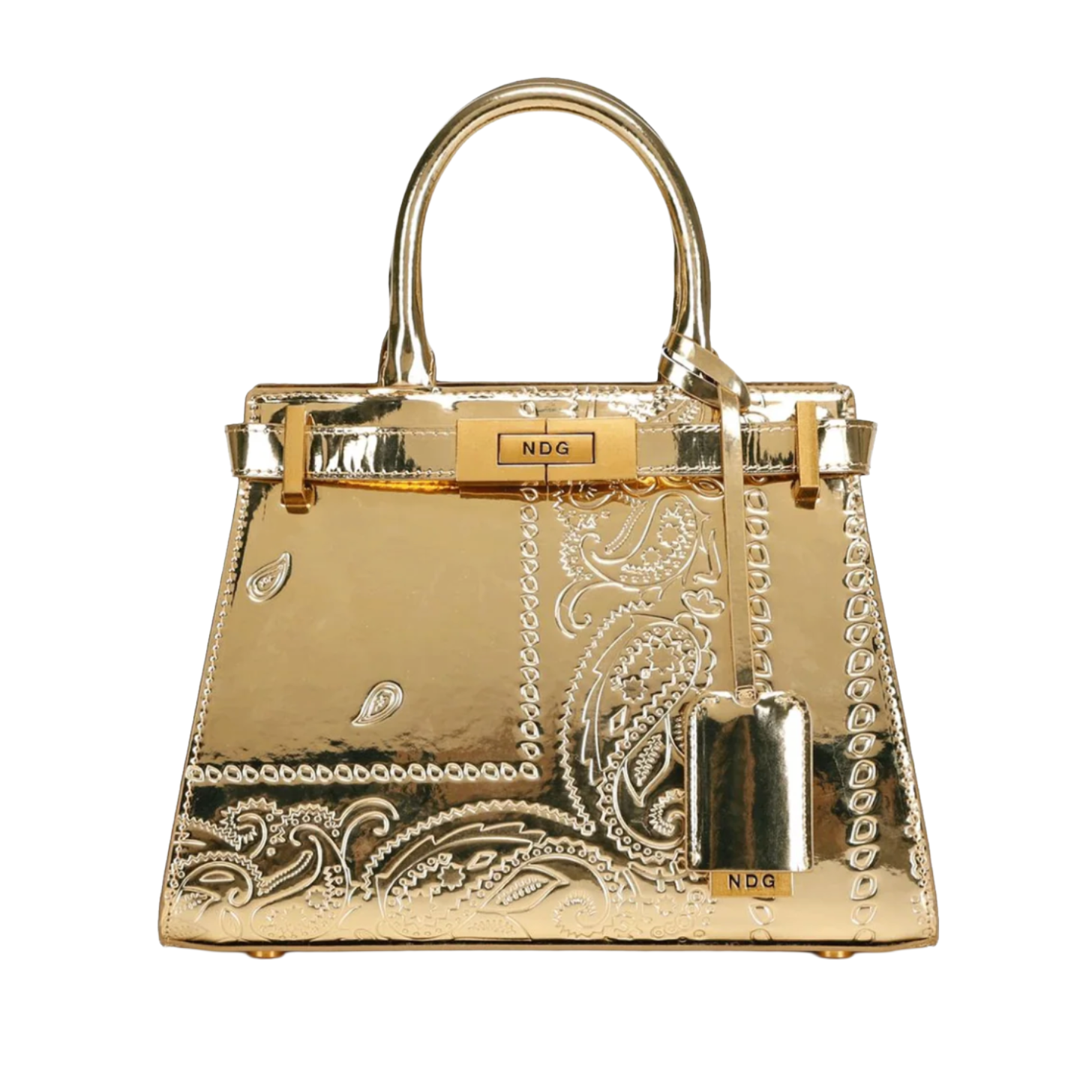 NDG Paris 250MM Gold Paisley Bag