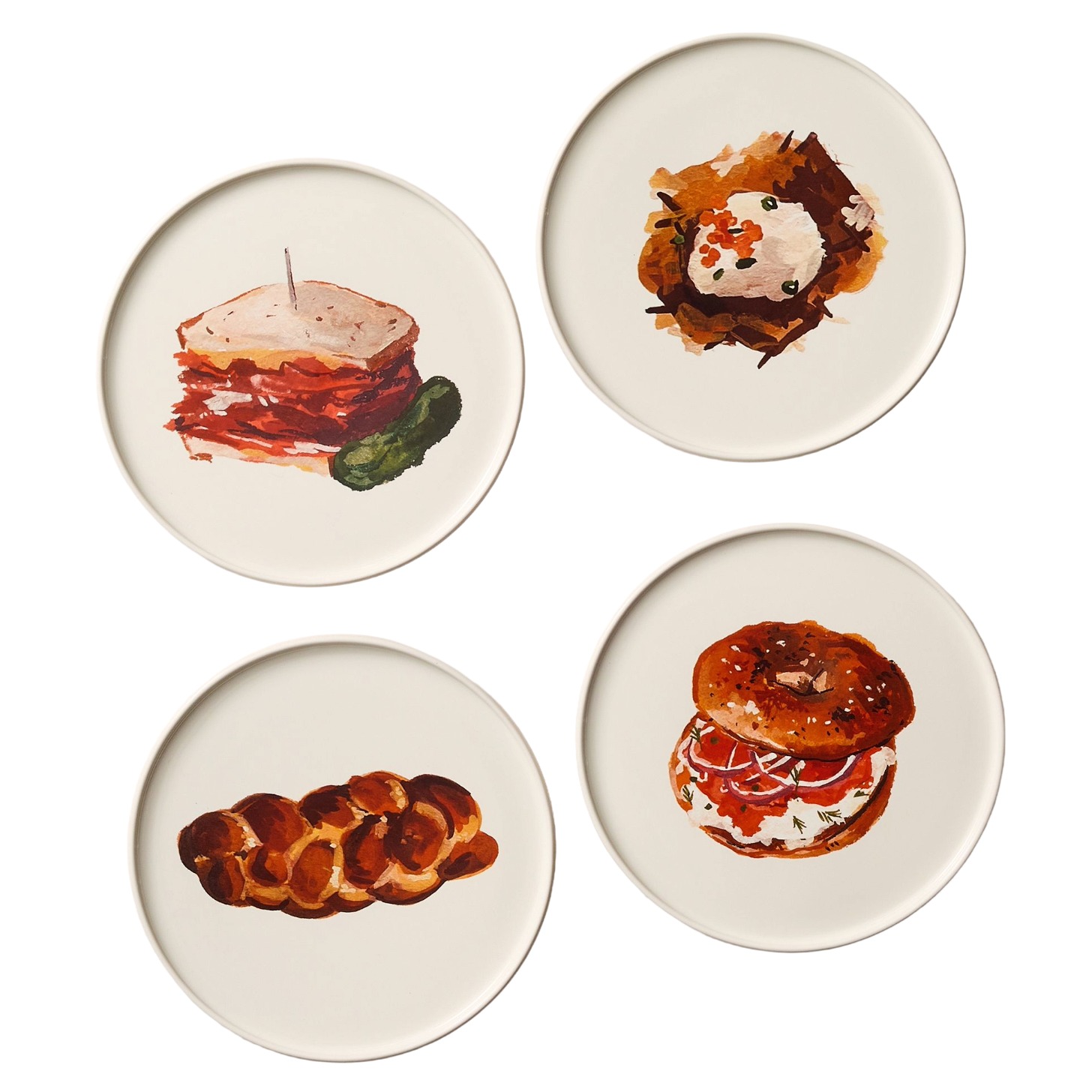 Appetizer plate set