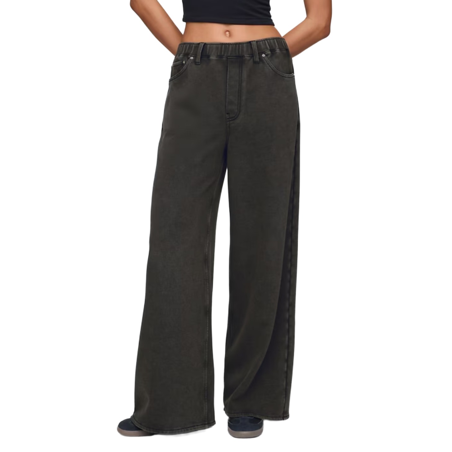 Black sweatpant jeans.