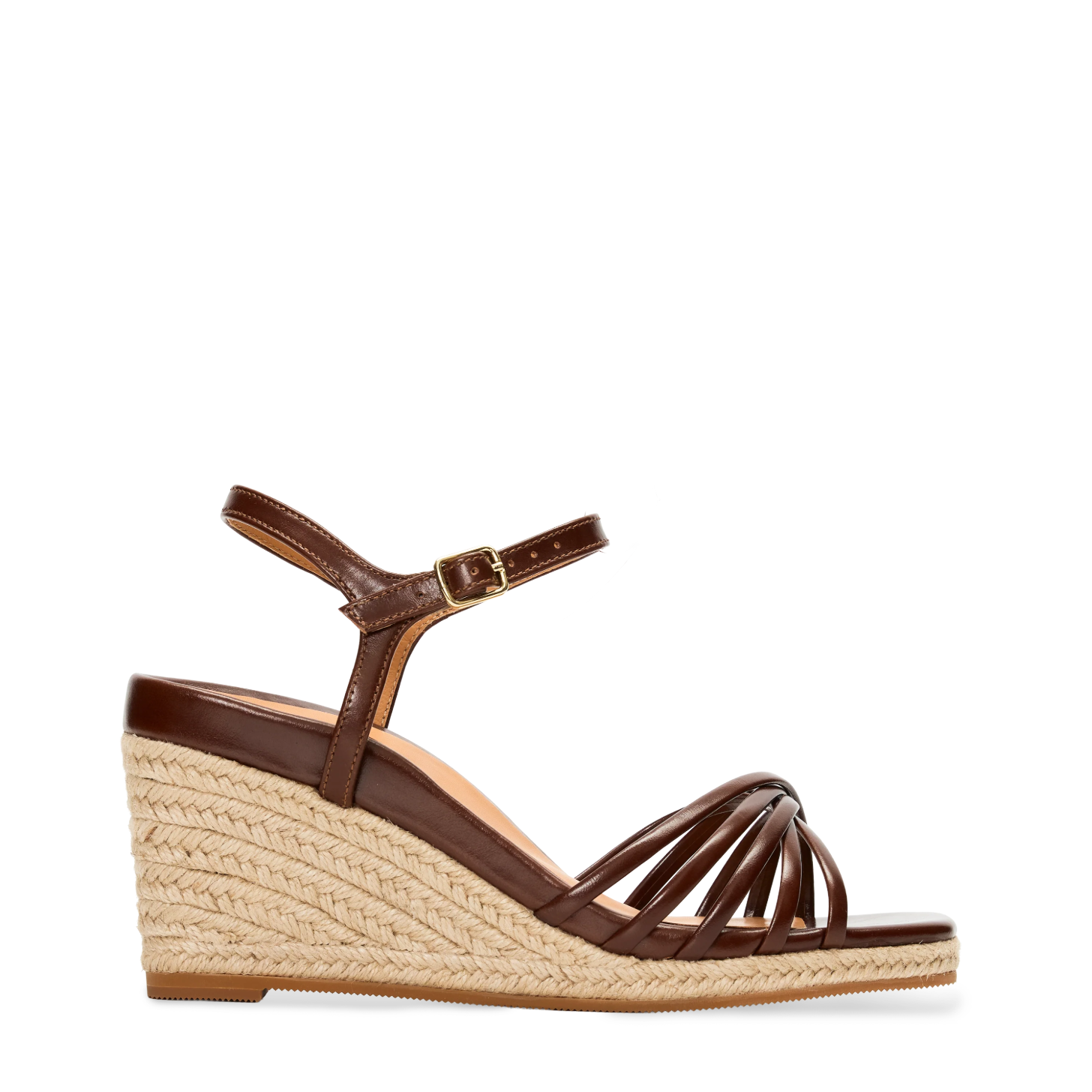 Bared Penelopina Brown Espadrille Wedge Sandal