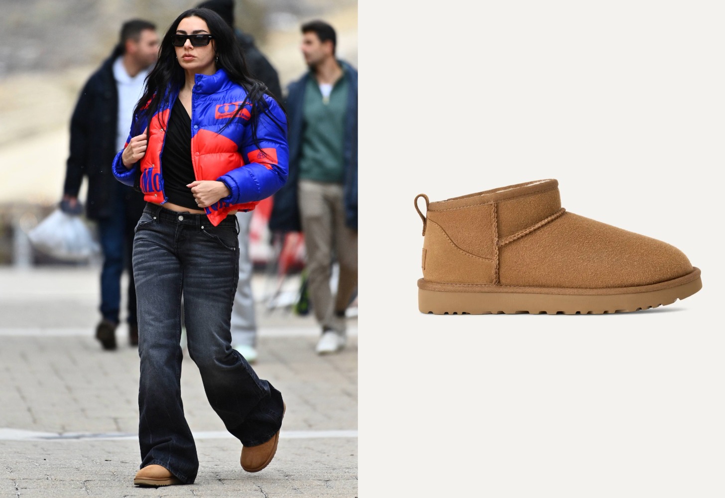 Charli XCX steps out at Sundance Film Festival in a pair of short UGG shoes.