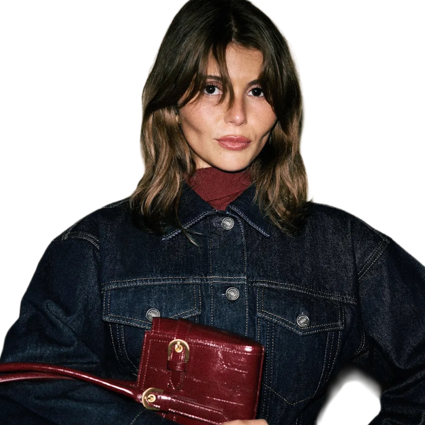 Olivia Jade x Reformation Taylor Belted Denim Jacket