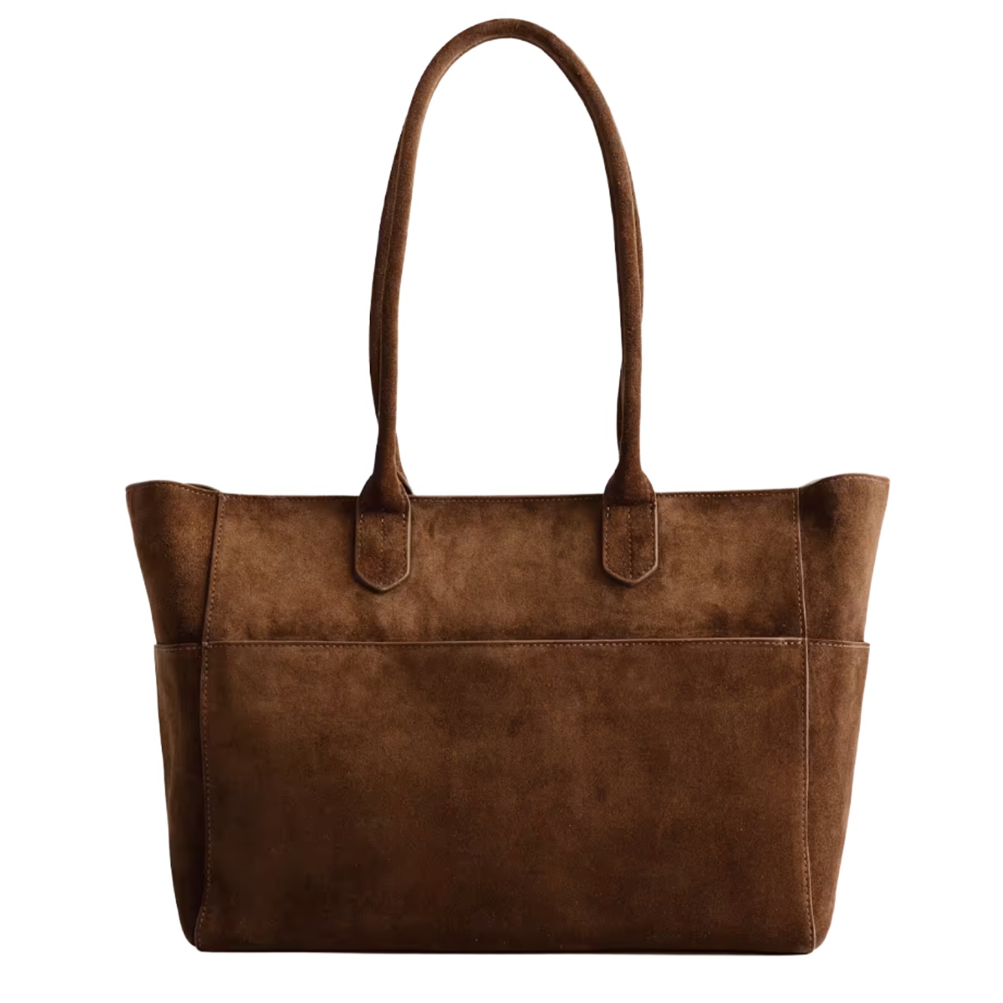 Brown Suede Tote