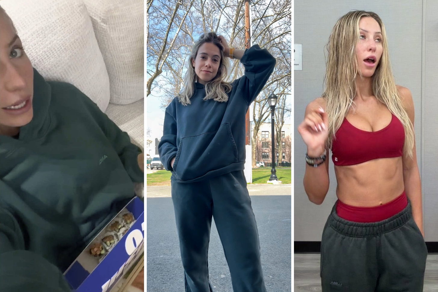 Alix Earle and PS Shopping Director Sarah Wasilak Wearing LDMA Sweatpants and Sweatshirt