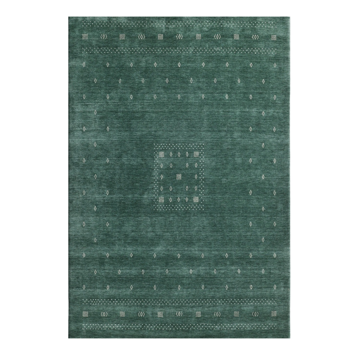 Green rug.