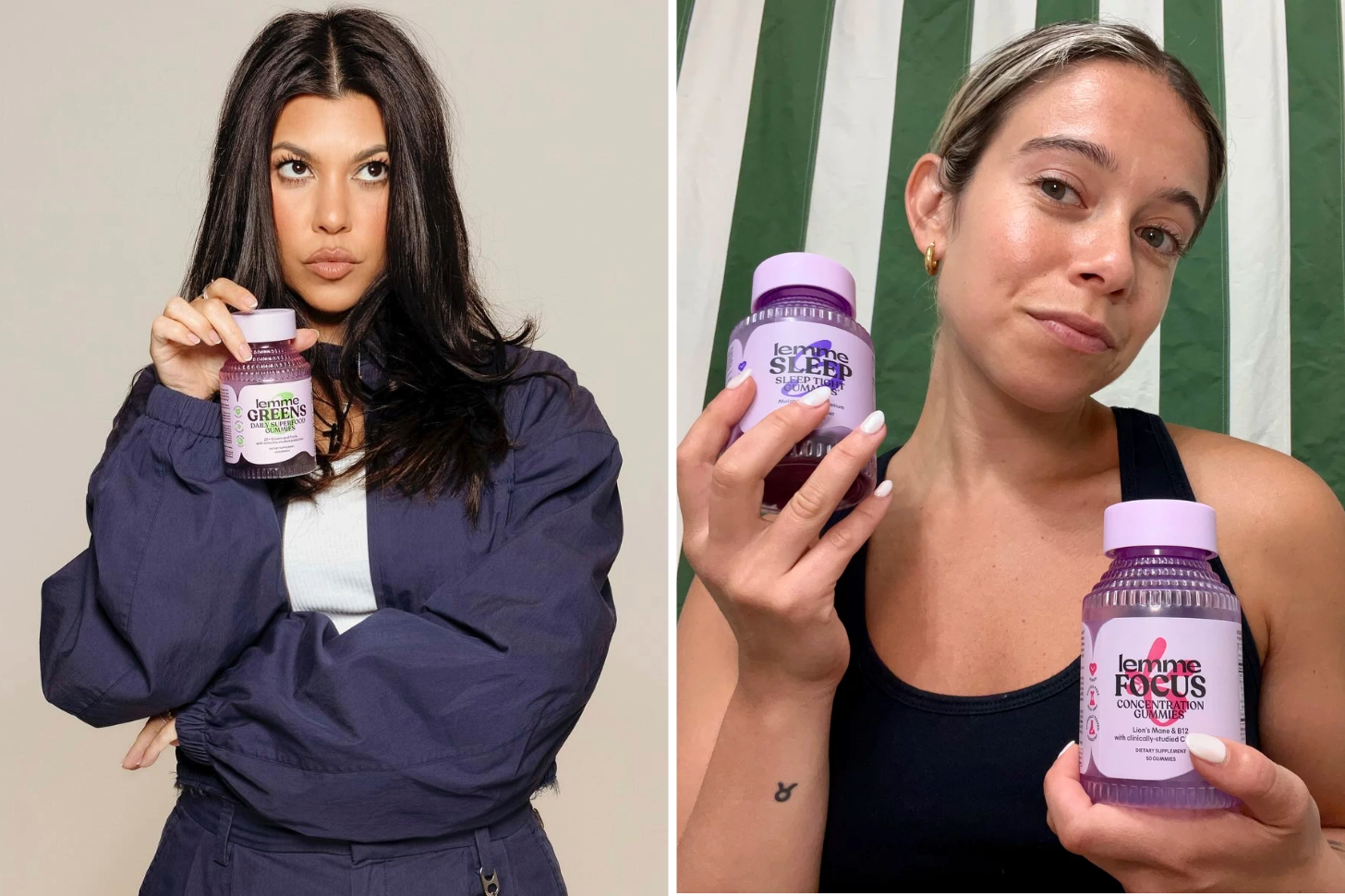 Kourtney Kardashian and PS Shopping Director Sarah Wasilak Hold Up Lemme Gummies