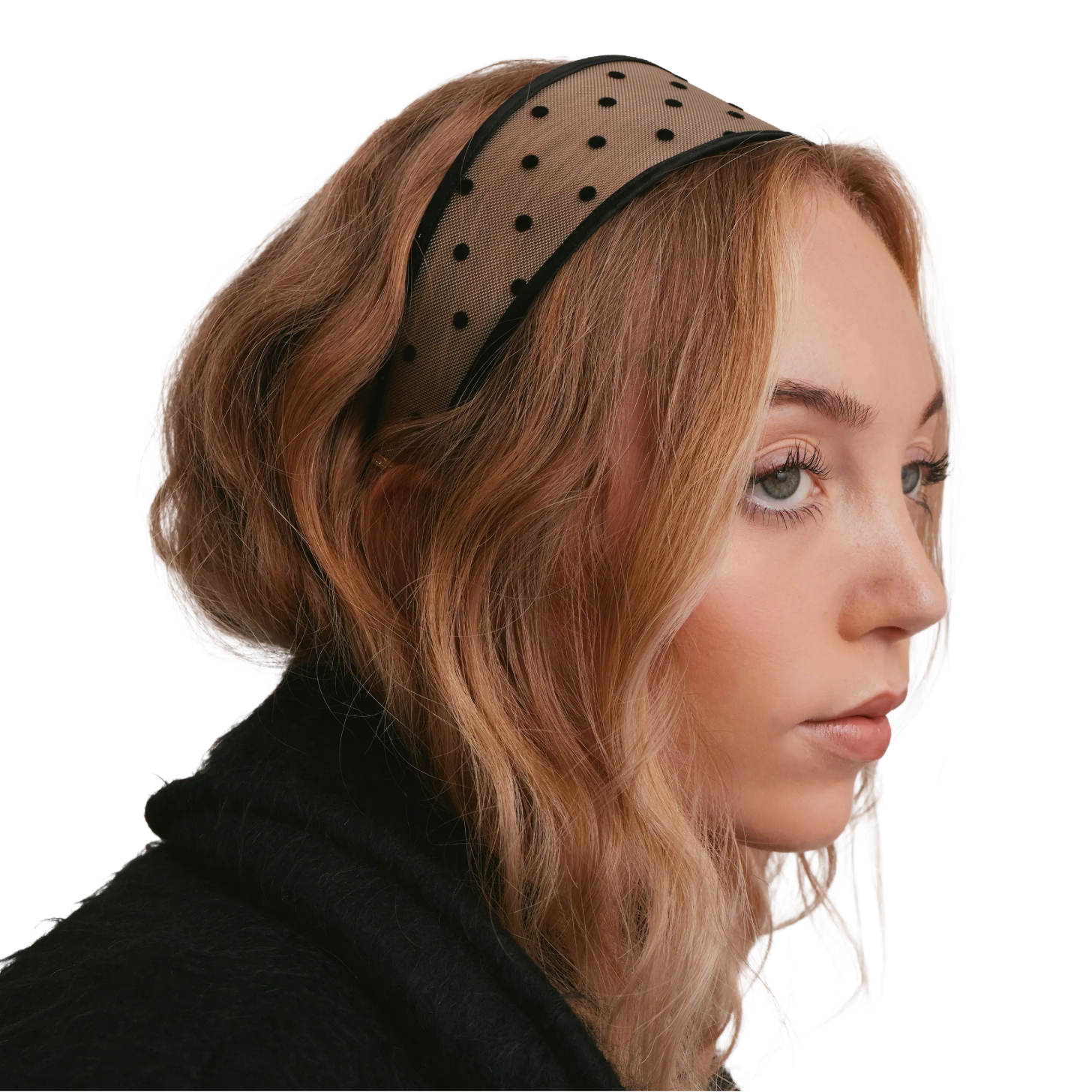 Lelet NY Giselle Wide Polka Dot Sheer Headband