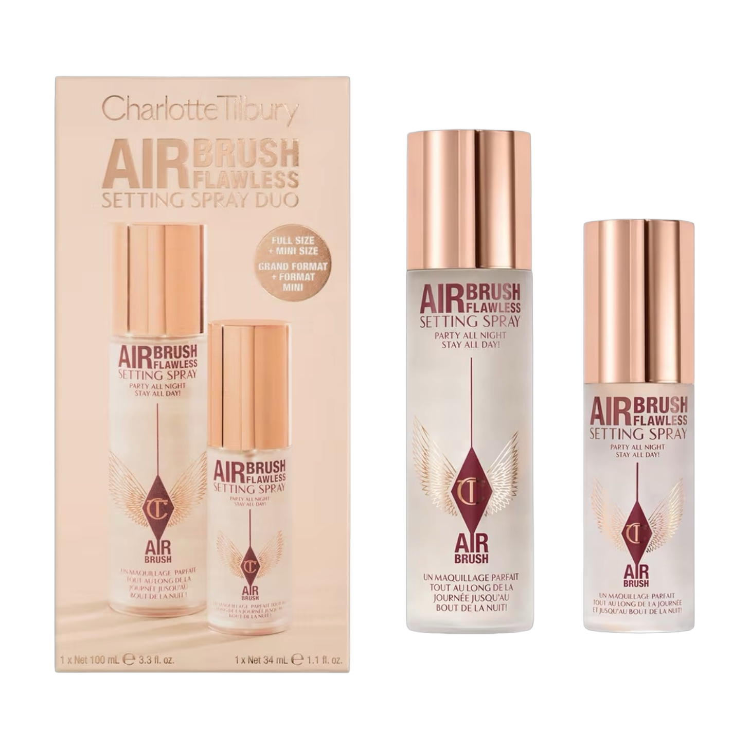 Charlotte Tilbury Airbrush Flawless Setting Spray Duo