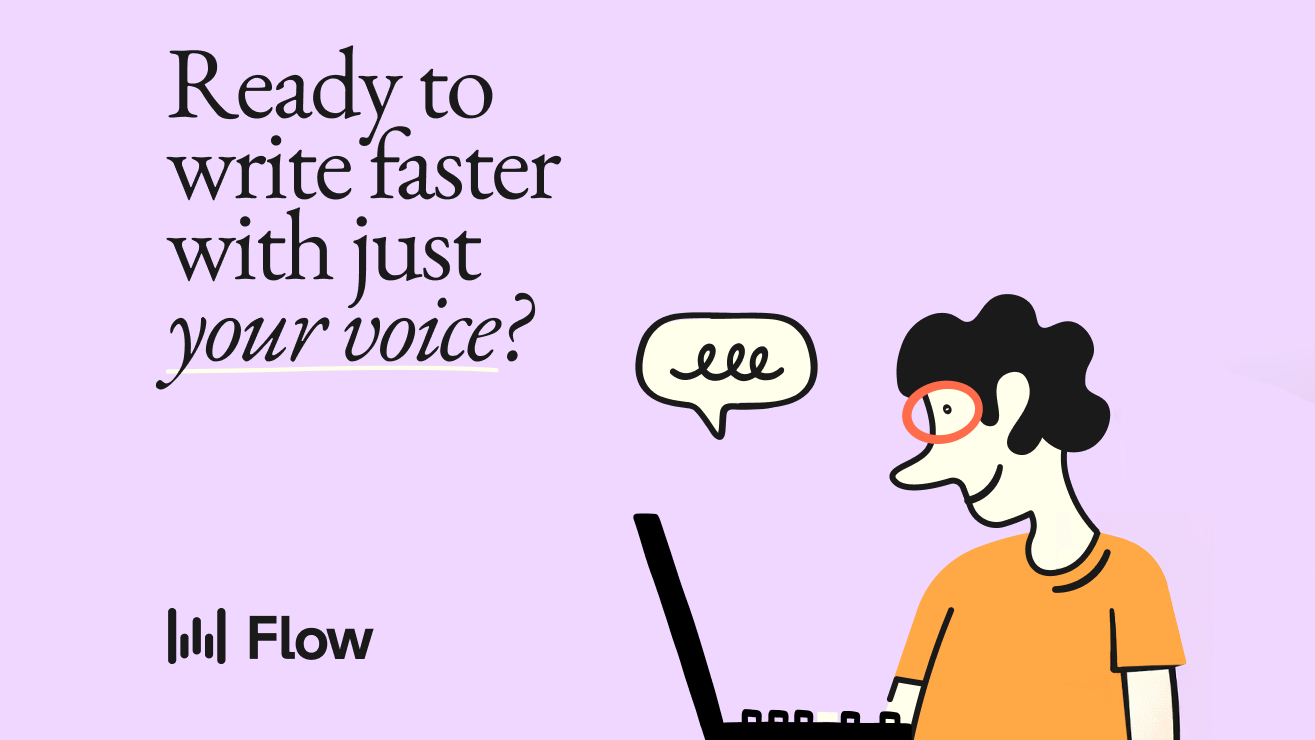 Ready to write faster with just your voice? (Wispr Flow) Ready to write faster with just your voice? (Wispr Flow)