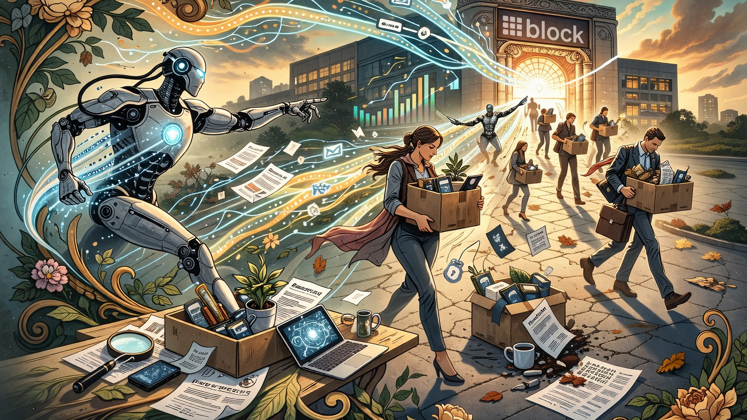 Block's 40% Layoffs Signal the AI Jobs Reckoning