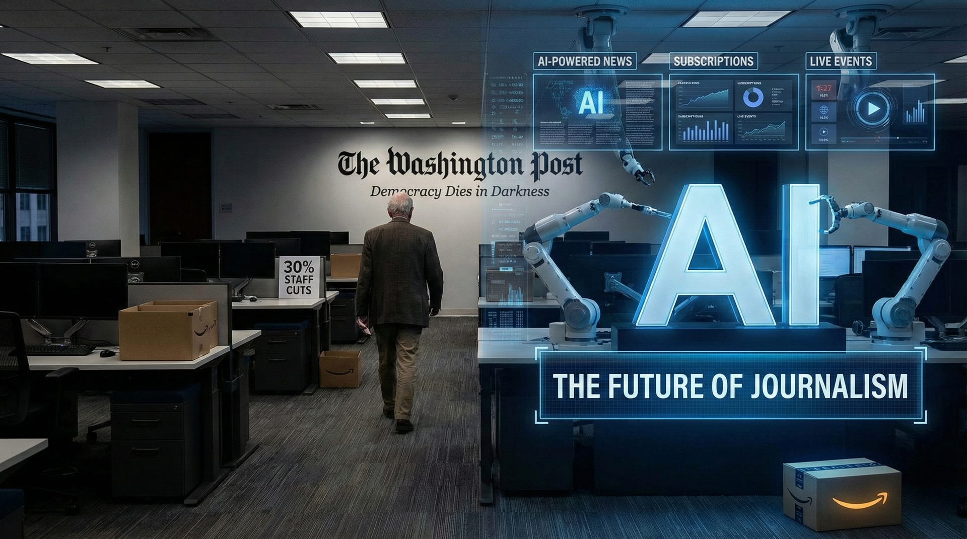 Bezos' Post Axes Hundreds, Bets Big on AI