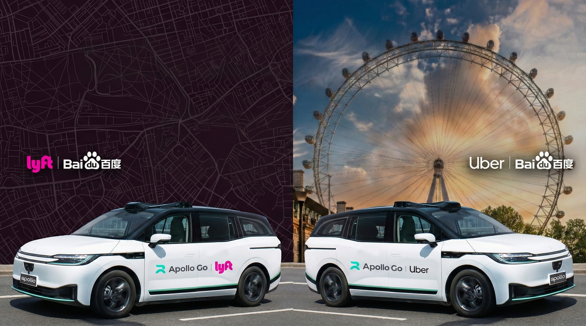 Uber, Lyft Bring Baidu Robotaxis to London