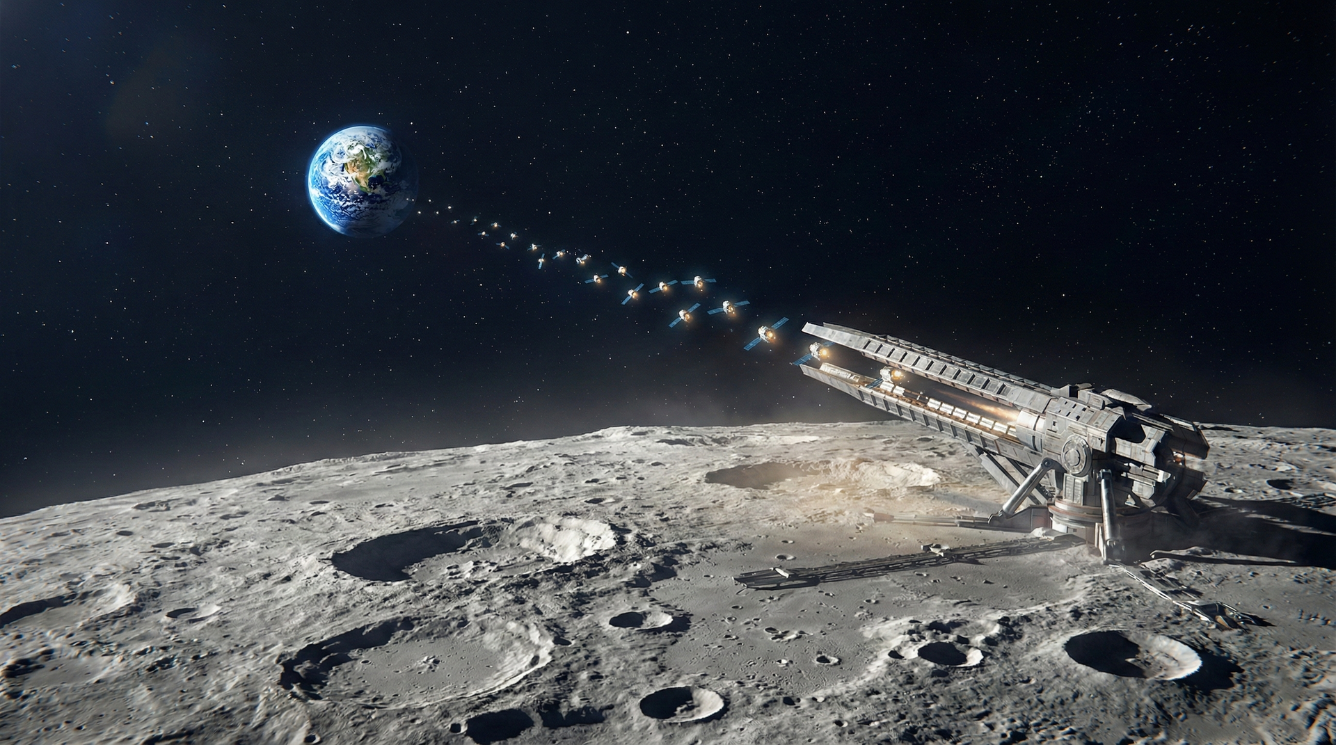Musk Eyes Lunar Factory for xAI Satellite Swarm