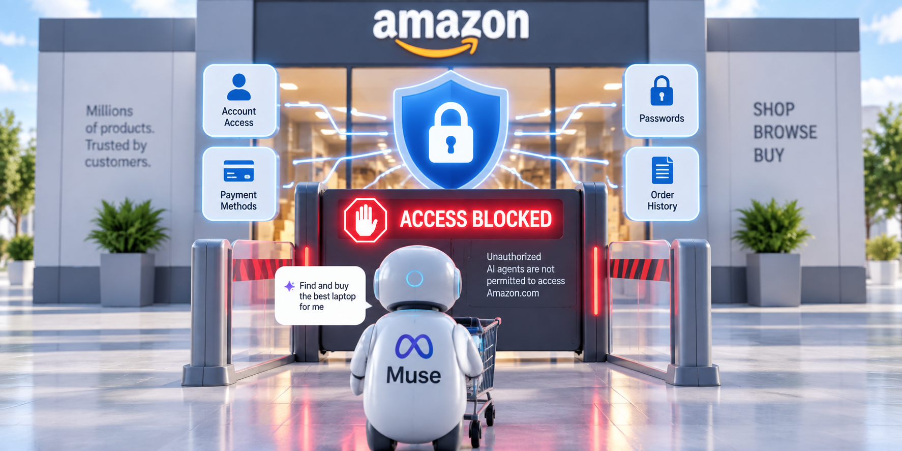 Amazon Blocks Meta's Muse AI Over Security Concerns