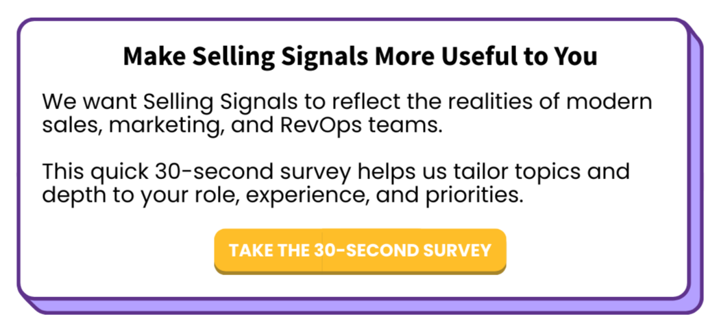 Selling Signals Content Survey