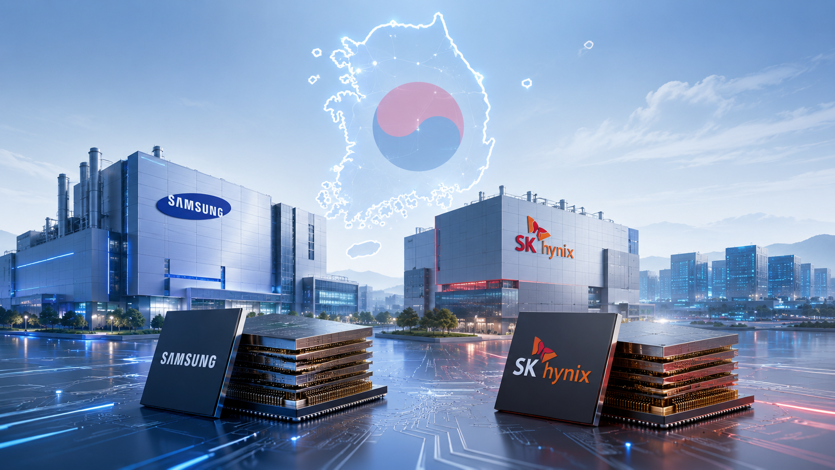 Samsung and SK Hynix Lead $590B South Korean Chip Megaproject Samsung and SK Hynix Lead $590B South Korean Chip Megaproject